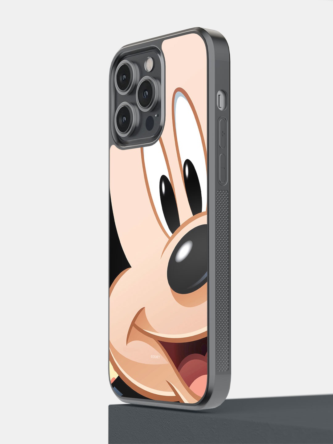 

macmerise Zoom Up Mickey iPhone 14 Pro Max Bumper Case Cover, Nude