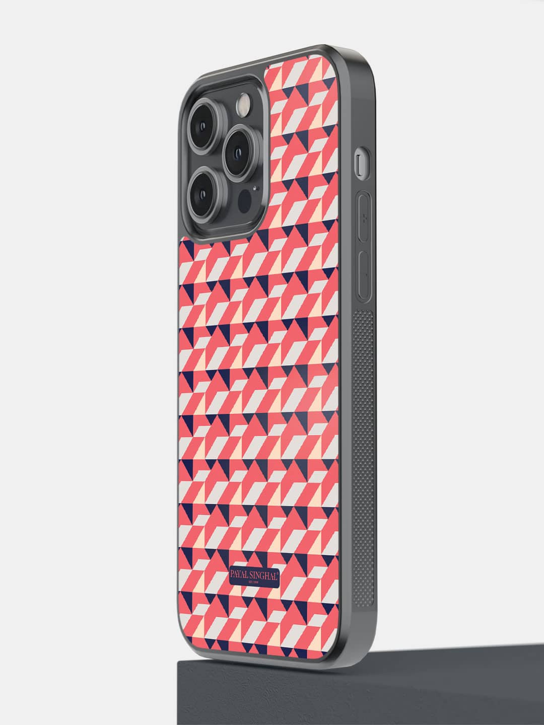 

macmerise Printed iPhone 14 Pro Max Bumper Case Cover, Pink