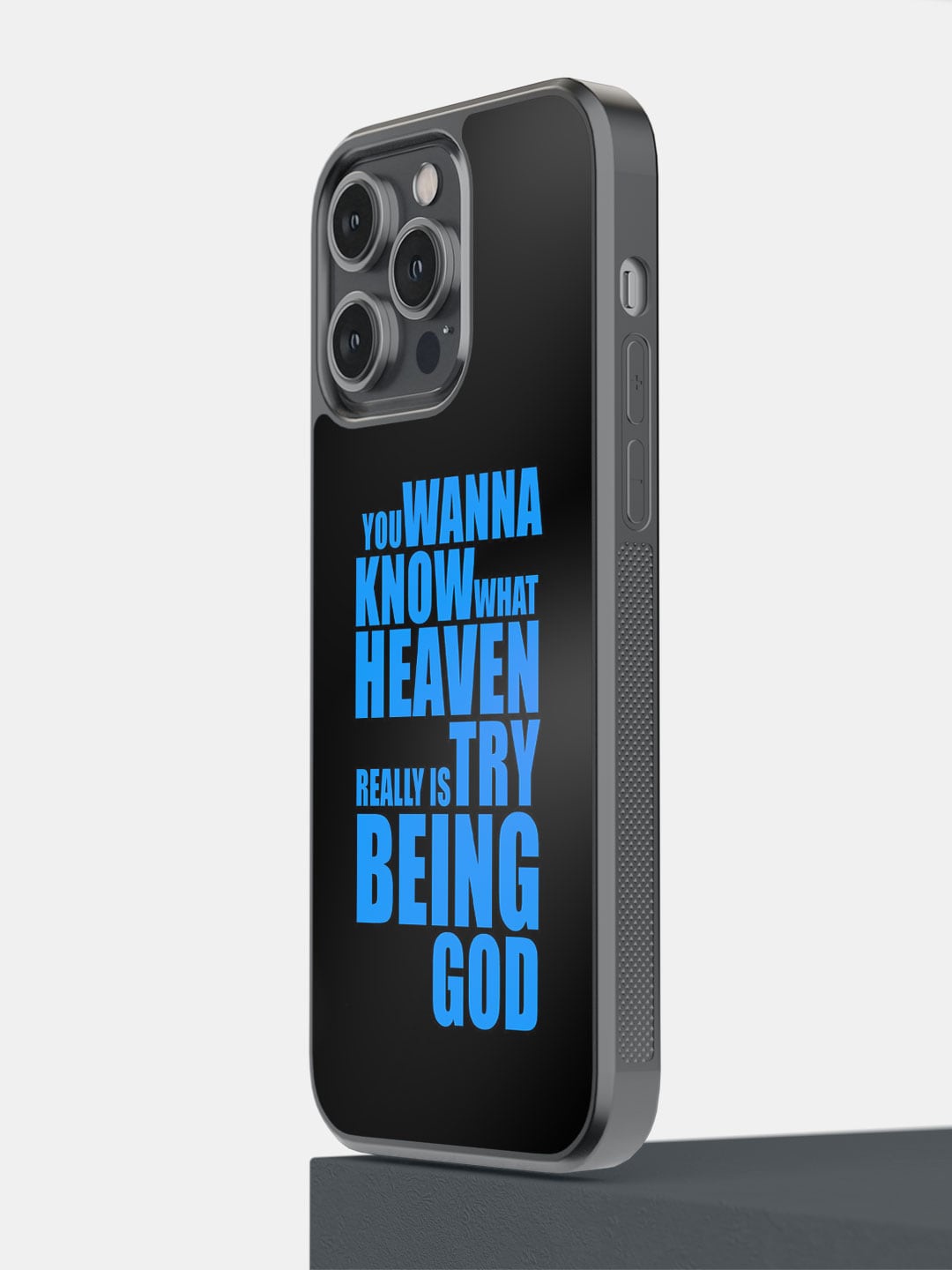 

macmerise Typography Printed iPhone 14 Pro Max Bumper Case Cover, Black