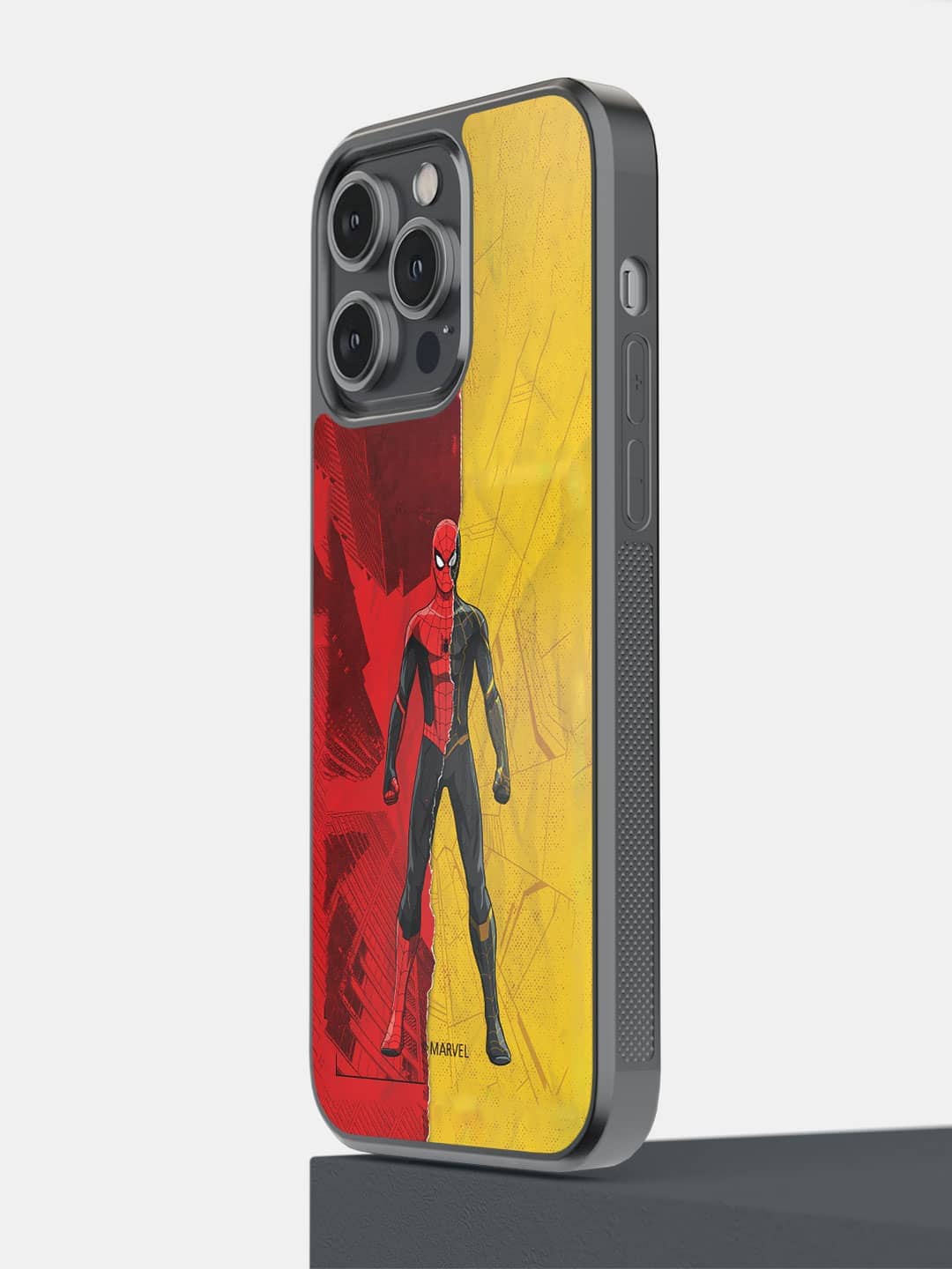 

macmerise Spider Man Printed iPhone 14 Pro Max Bumper Case Cover, Red