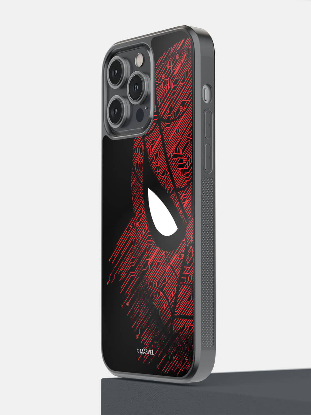 

macmerise Sketch Out Spider Man iPhone 14 Pro Max Bumper Case Cover, Black