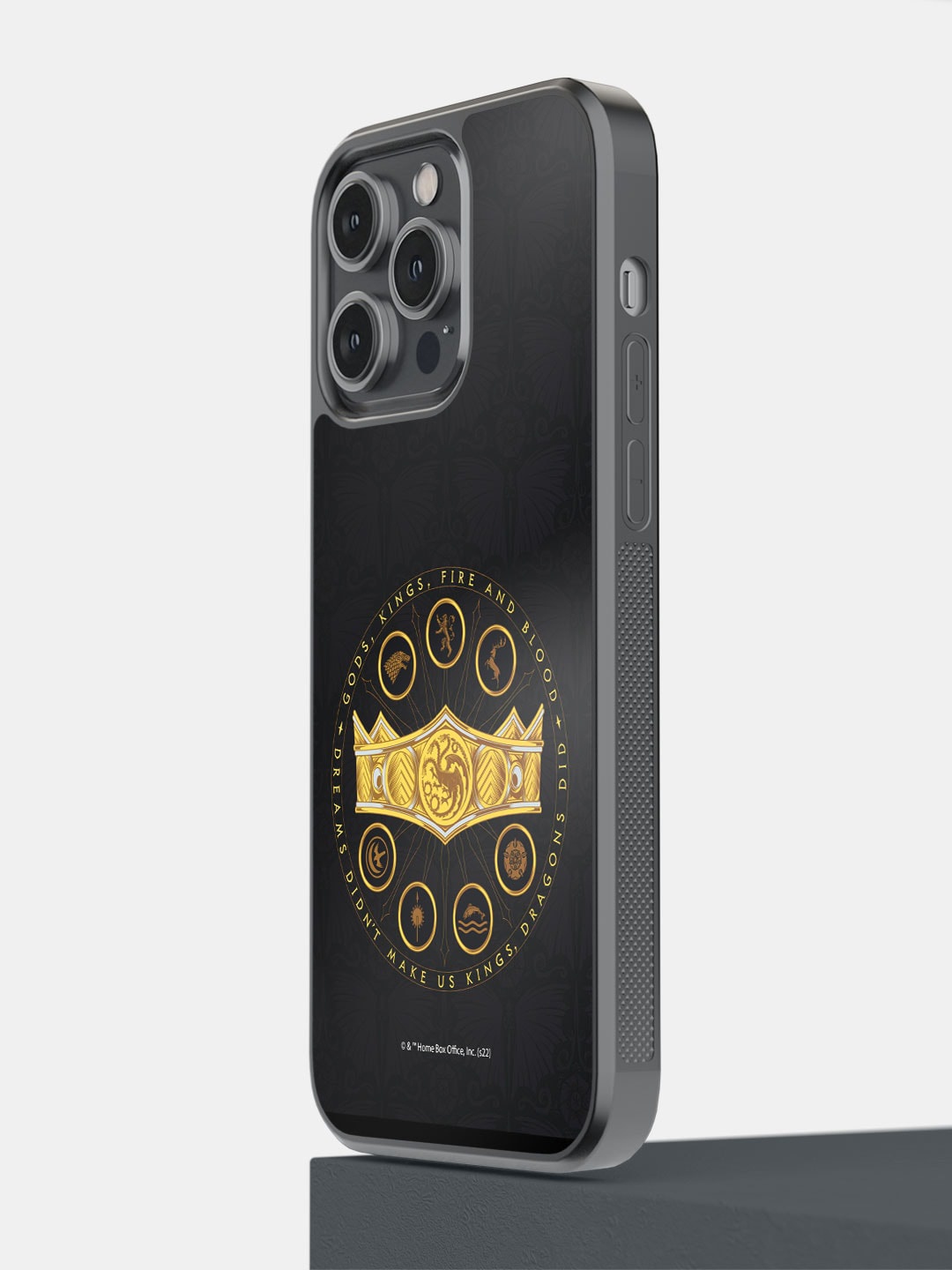 

macmerise Seven Kingdoms Crown iPhone 14 Pro Max Bumper Case, Black