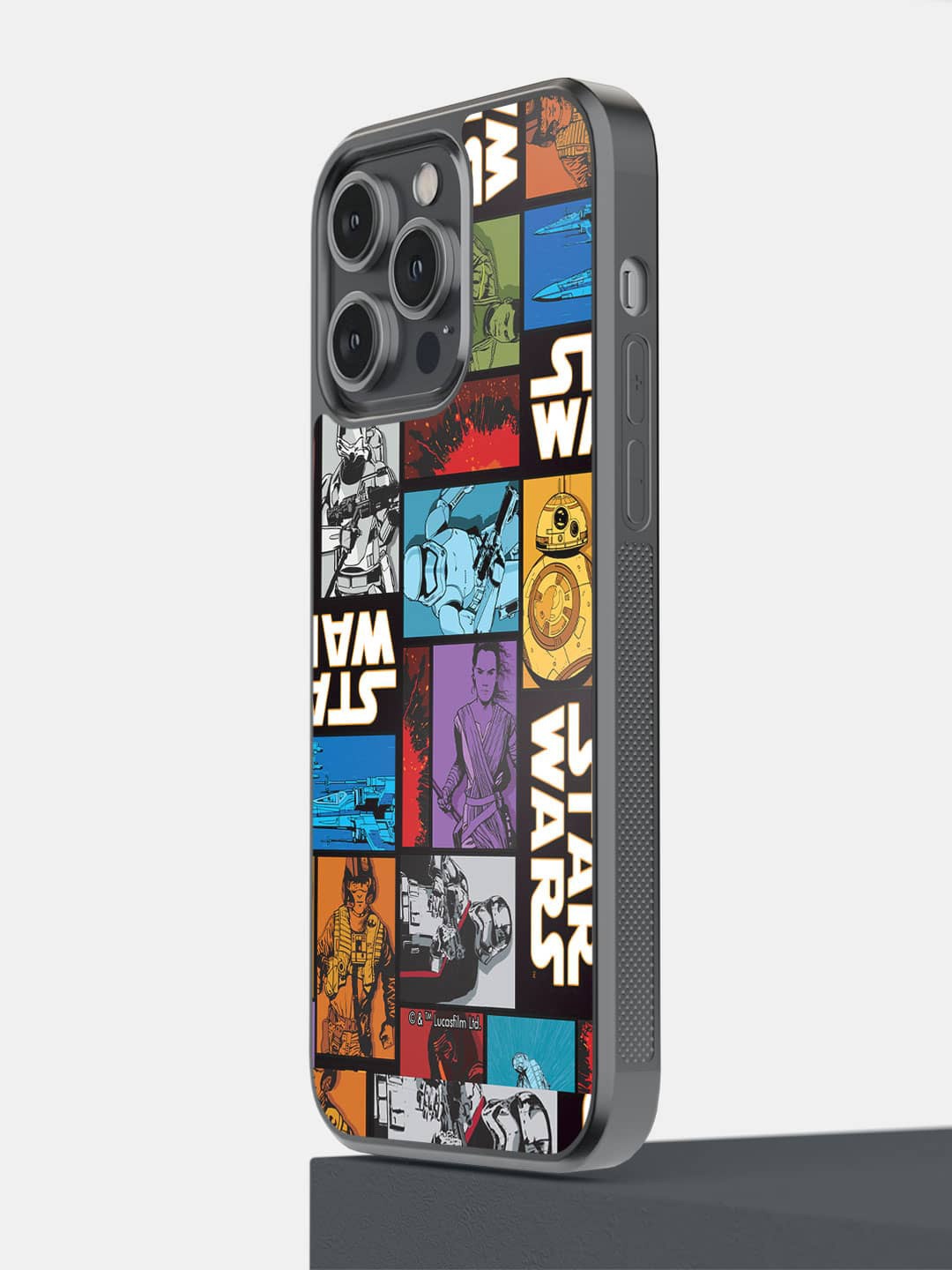 

macmerise The Force Awakens iPhone 14 Pro Max Bumper Case Cover, Blue