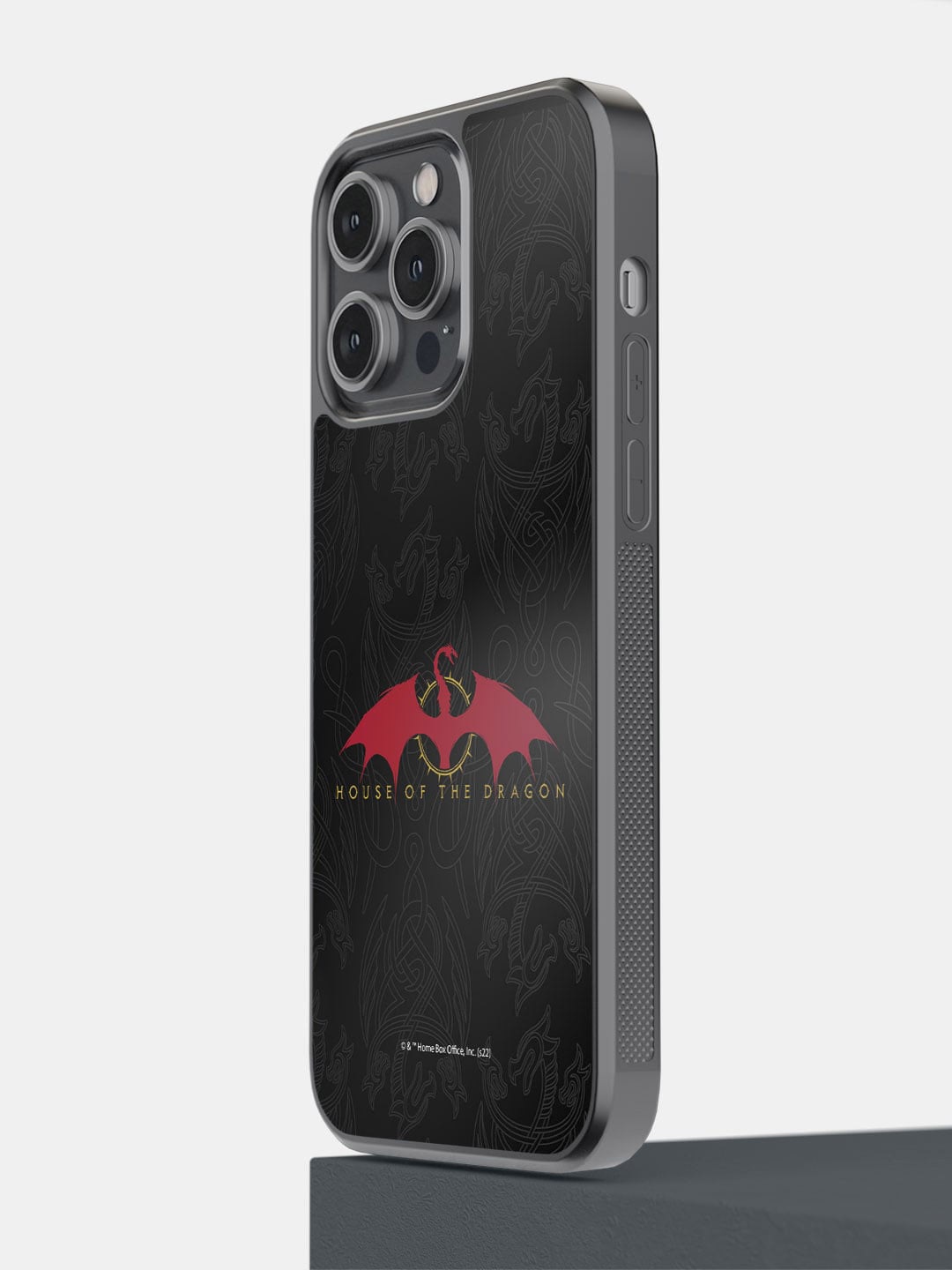 

macmerise Dragon iPhone 14 Pro Max Bumper Case Cover, Black