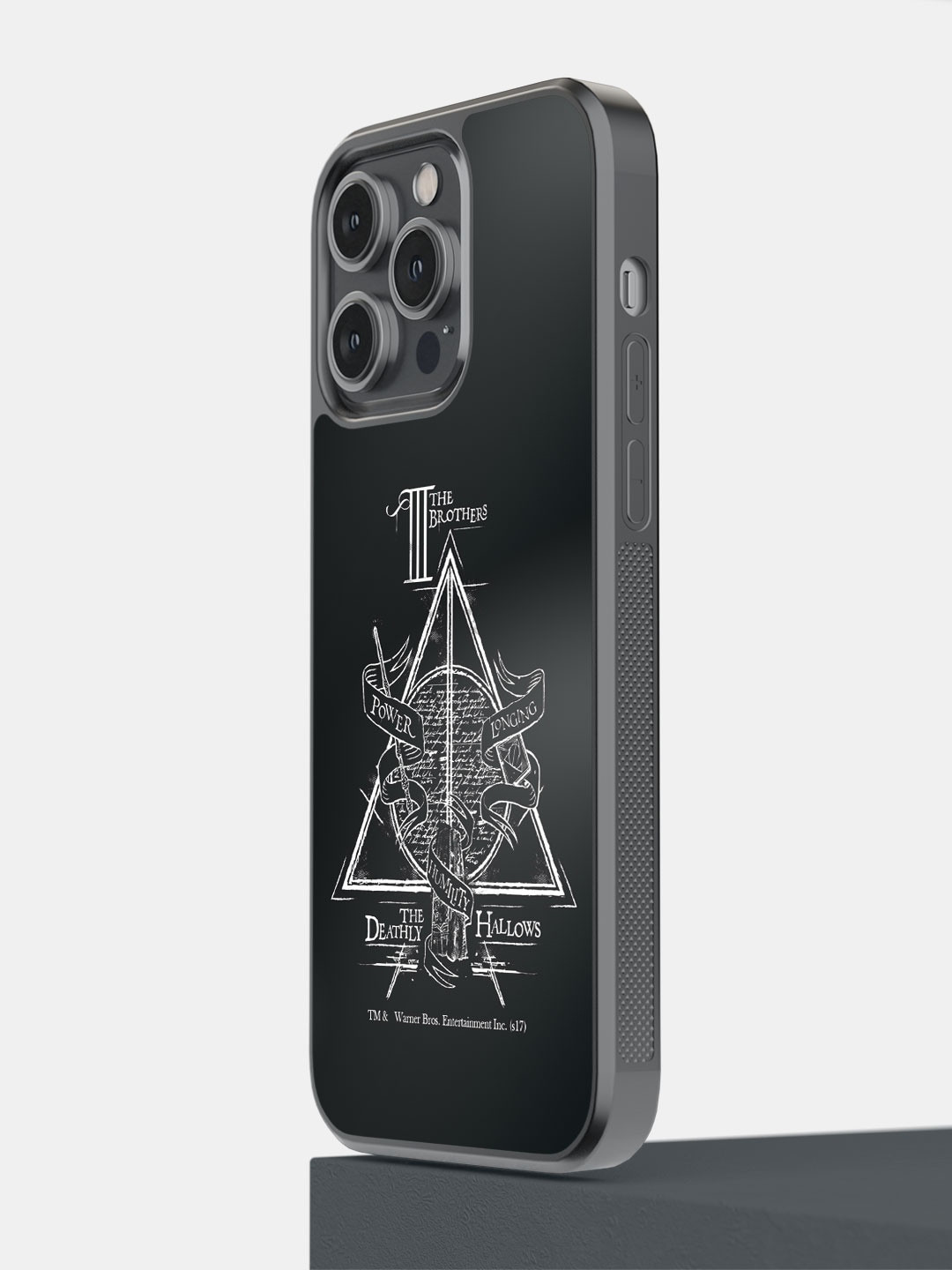 

macmerise Typography Printed iPhone 14 Pro Max Bumper Case Cover, Black