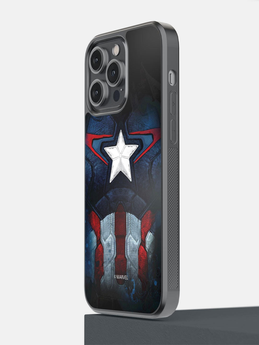 

macmerise Captain America iPhone 14 Pro Max Bumper Case, Black