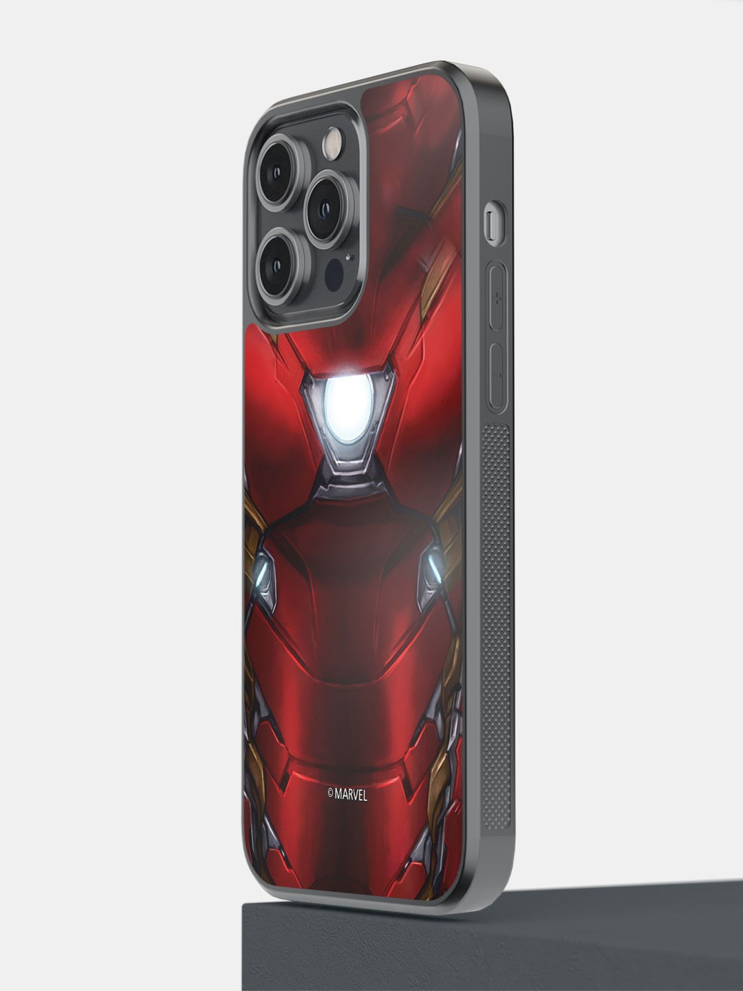 

macmerise Suit Up Iron Man iPhone 14 Pro Max Bumper Case Cover, Black