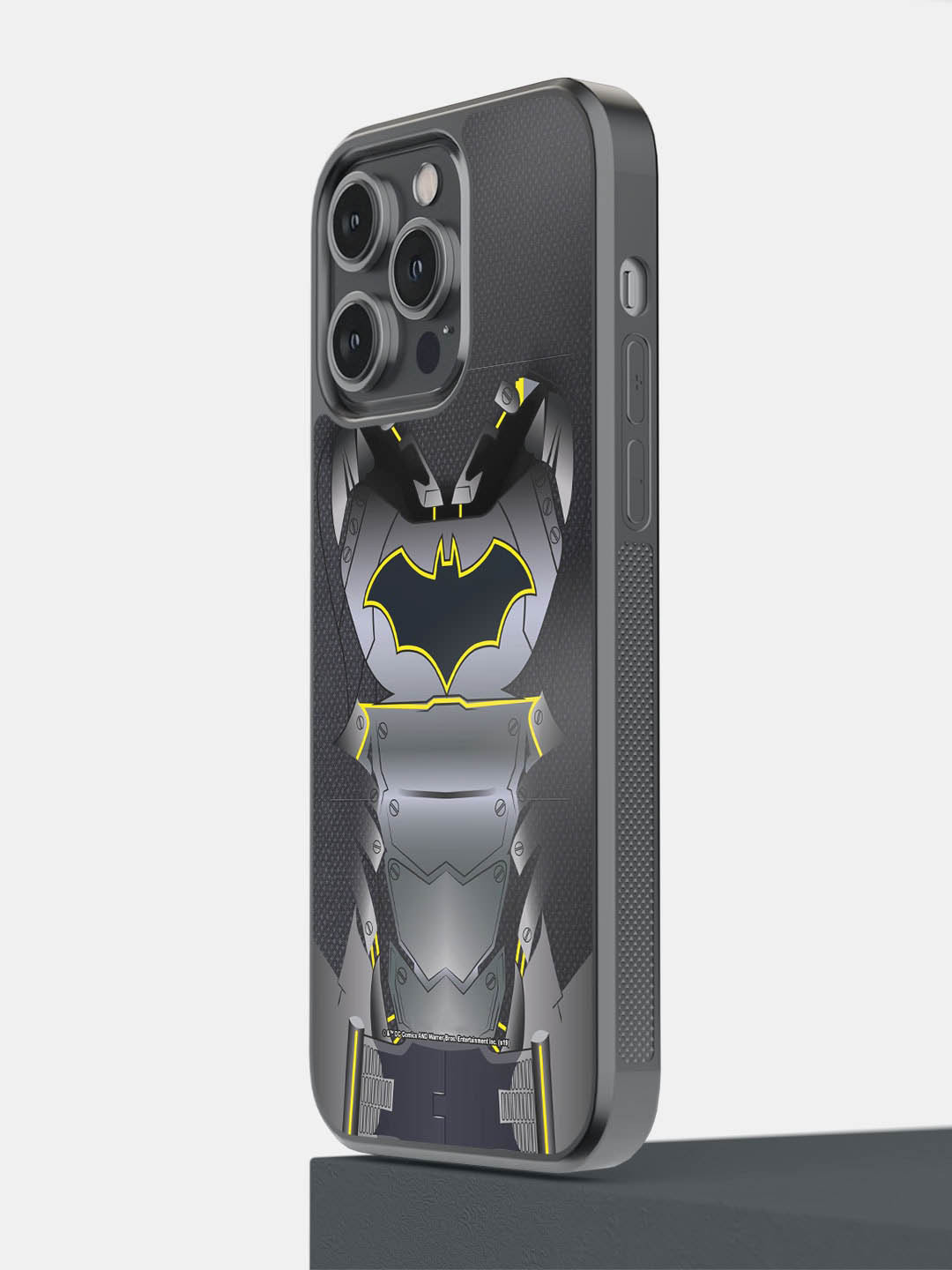 

macmerise Suit up Batman iPhone 14 Pro Max Bumper Case Cover, Grey