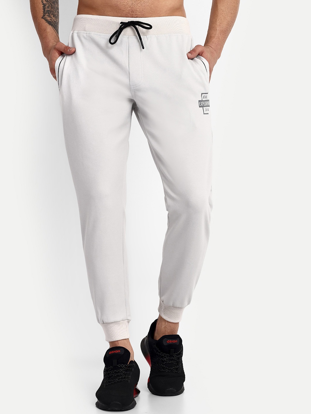 

REPRISE Men Regular Fit Mid Rise Joggers, Grey