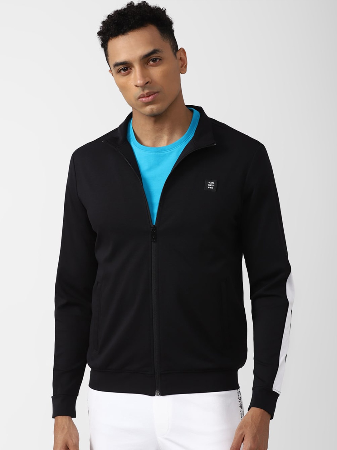 

Van Heusen Flex Mock Collar Bomber Jacket, Black