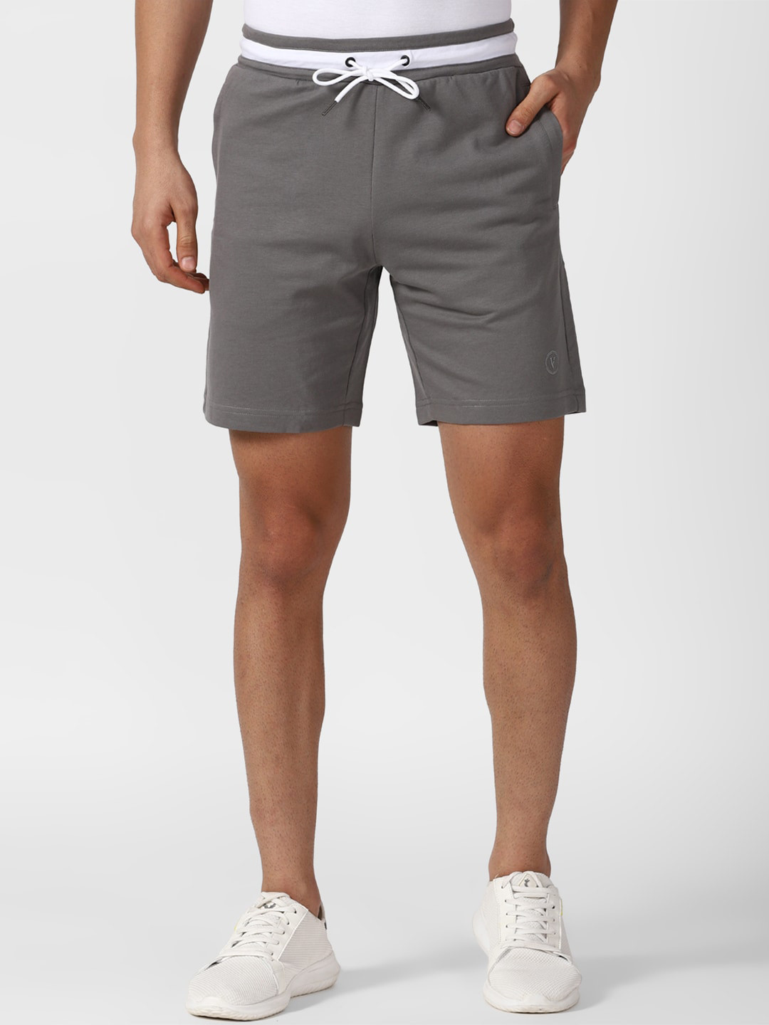 

Van Heusen Flex Men Mid-Rise Casual Shorts, Grey