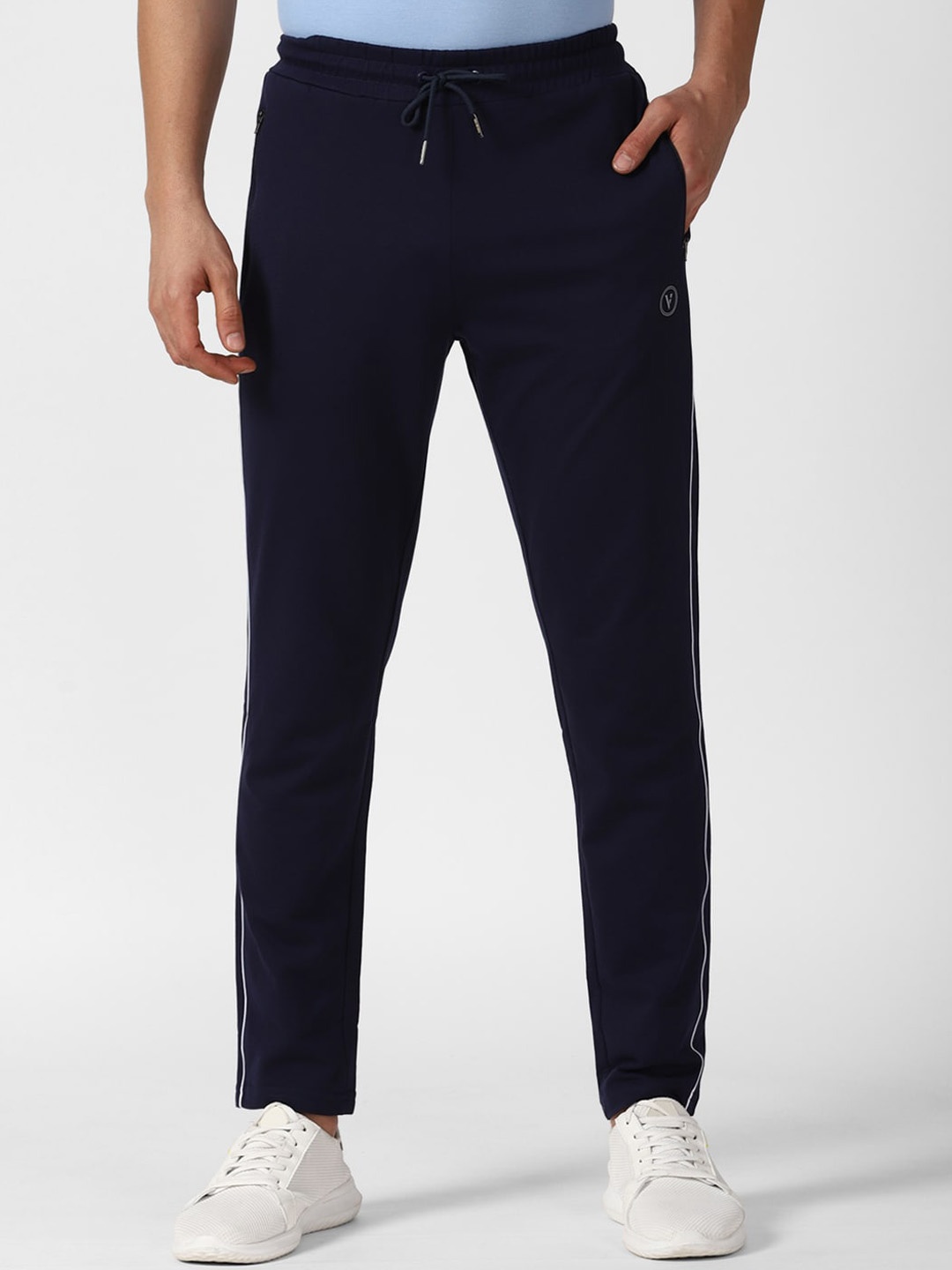 

Van Heusen Flex Men Slim Fit Quick Dry Track Pants, Navy blue
