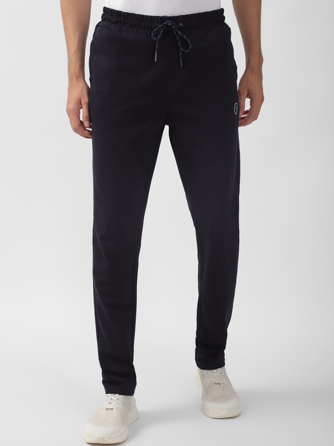 

Van Heusen Flex Men Slim Fit Quick Dry Mid Rise Track Pants, Navy blue