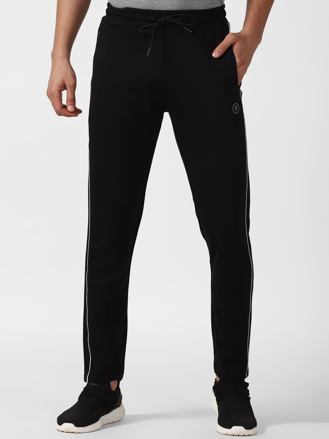 

Van Heusen Flex Men Slim Fit Quick Dry Anti-Stat Track Pants, Black