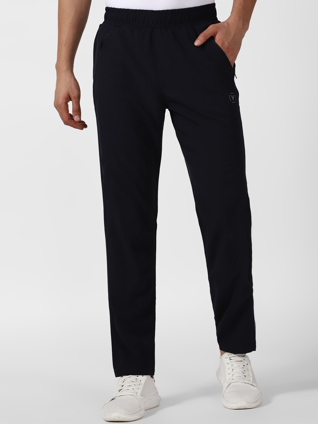 

Van Heusen Flex Men Mid Rise Slim Fit Quick Dry Track Pants, Navy blue