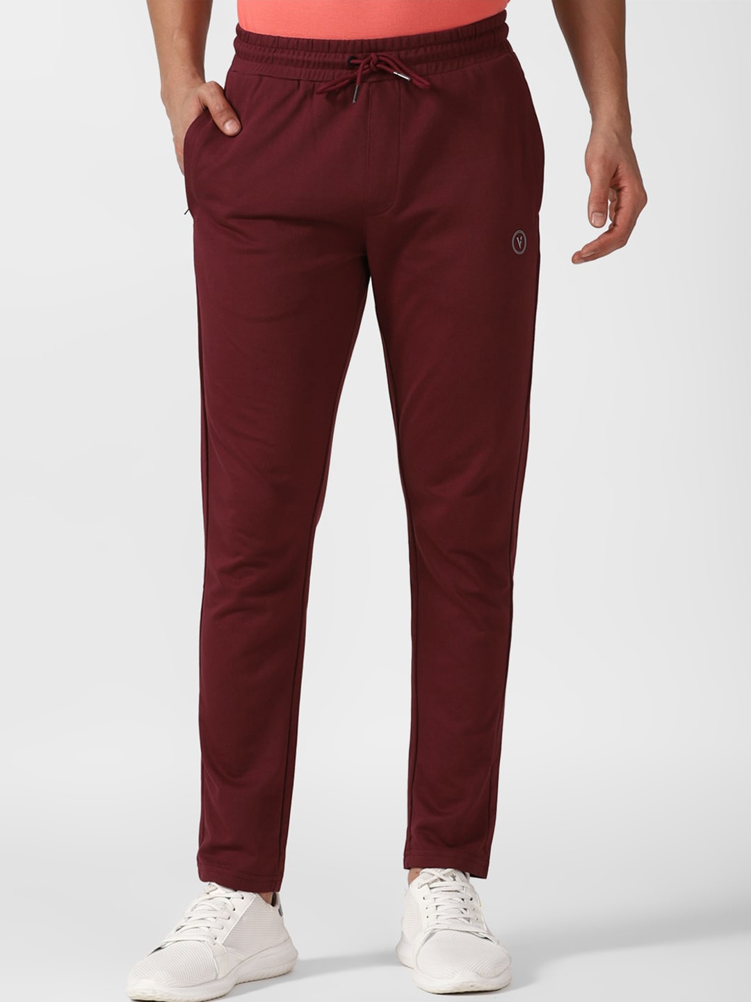 

Van Heusen Flex Men Slim Fit Quick Dry Track Pants, Maroon