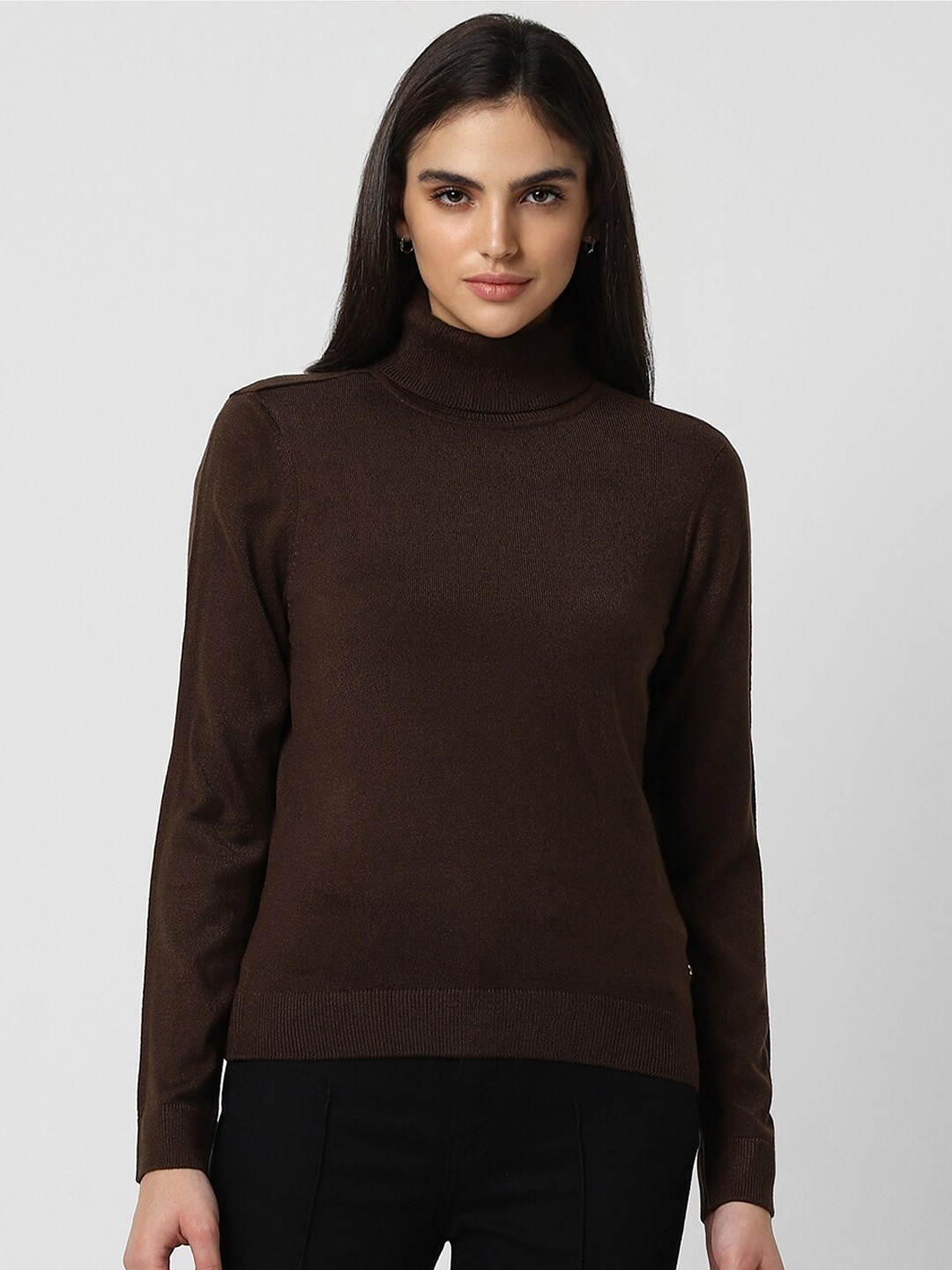 

Van Heusen Woman Turtle Neck Pullover, Brown