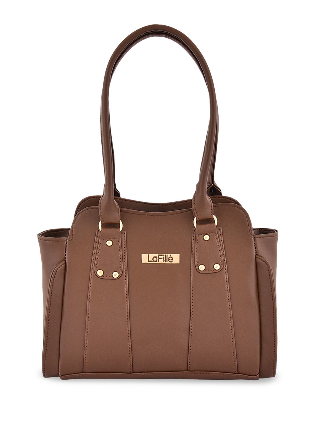

LaFille Structured Shoulder Bag, Brown