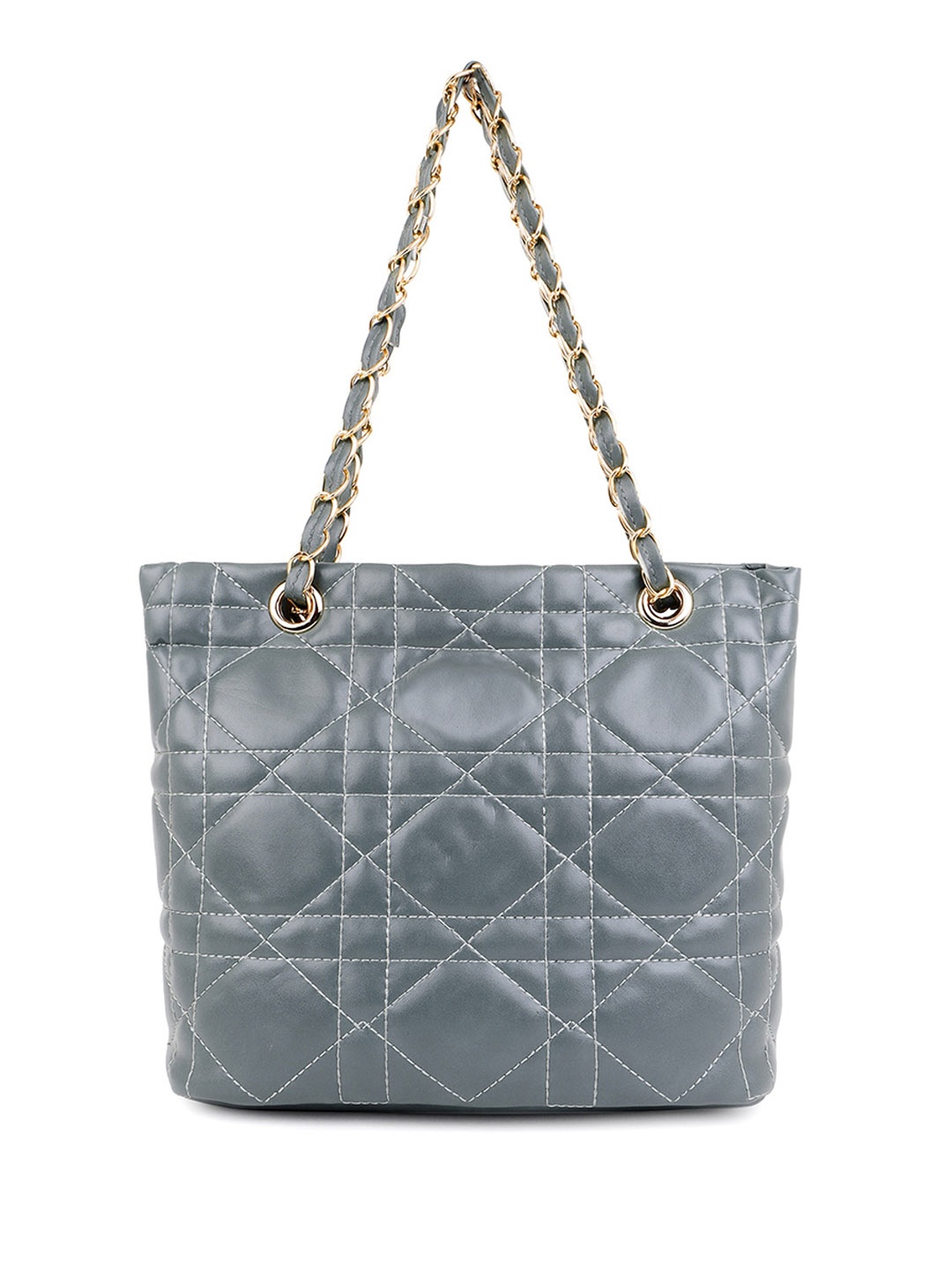 

LaFille Structured Shoulder Bag With Quilted, Grey