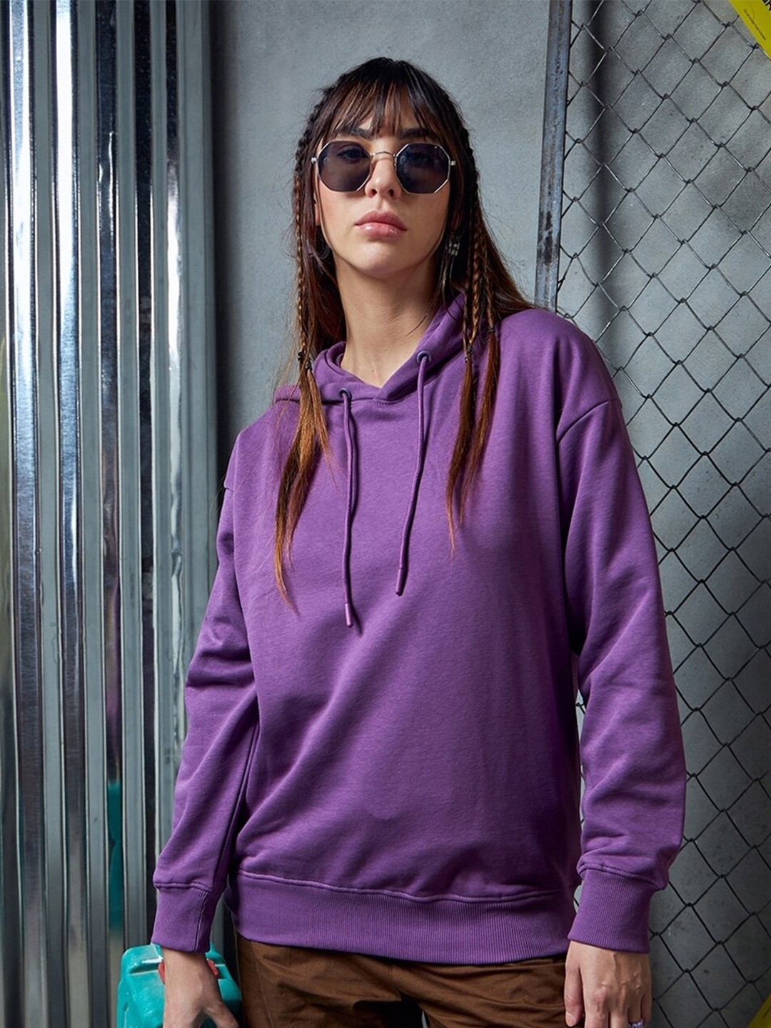 

Bewakoof Heavy Duty 1.0 Women Oversized Hoodies, Purple