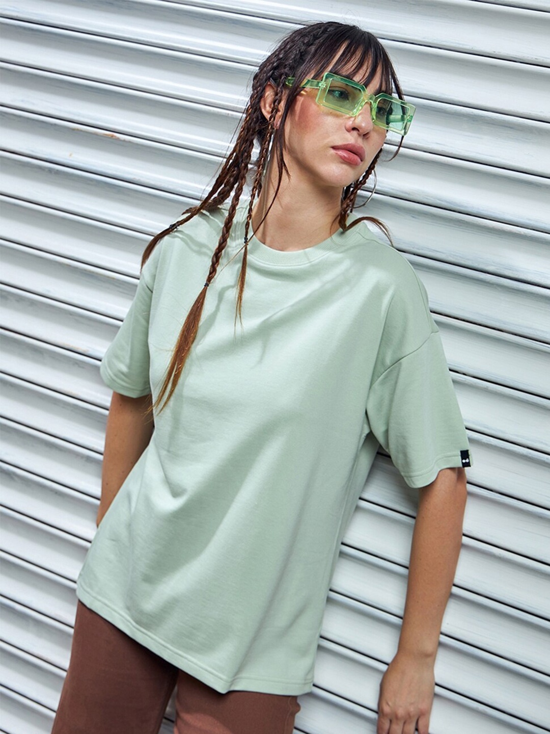 

Bewakoof Heavy Duty 1.0 Oversized T-shirt, Green