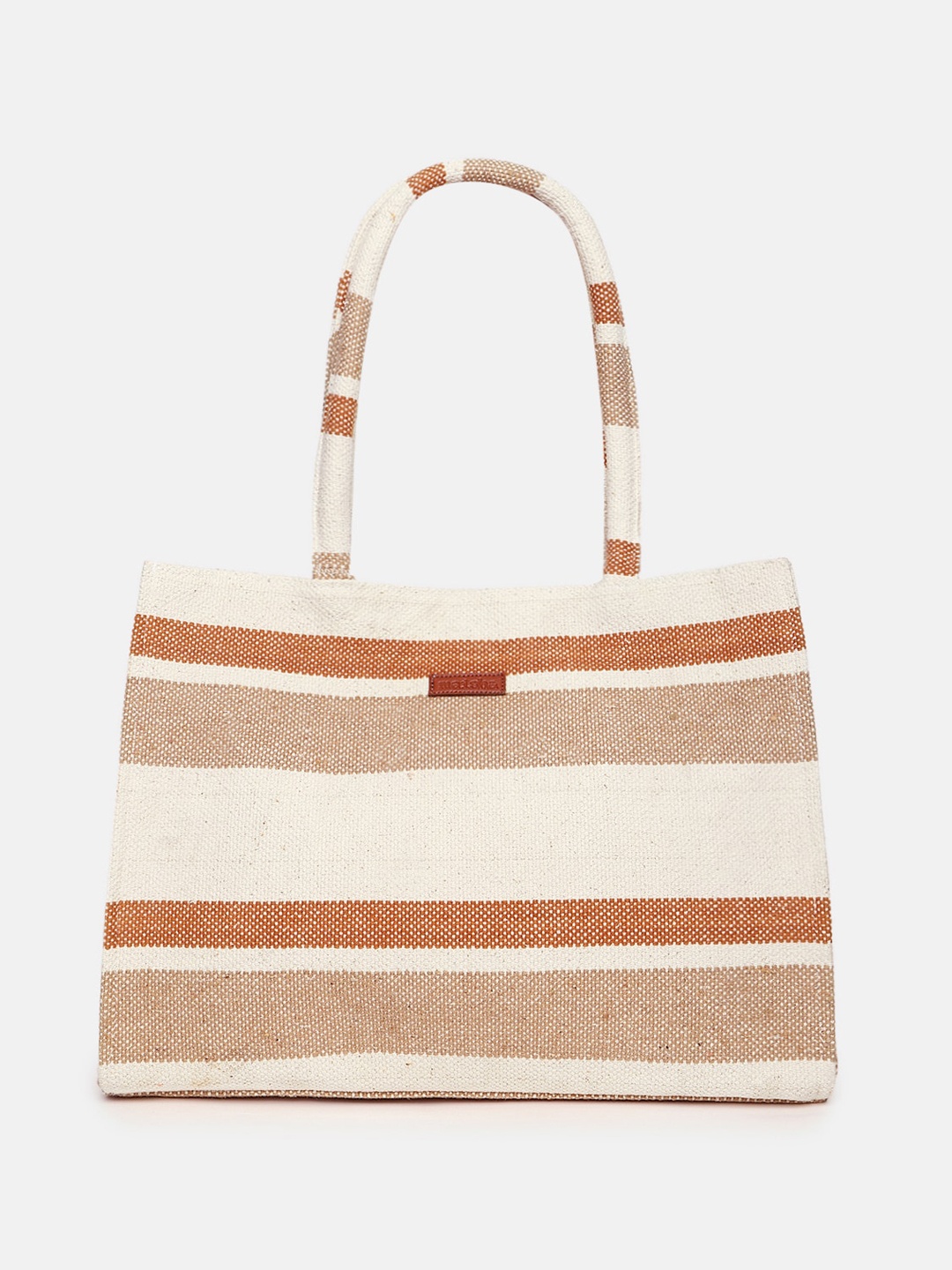 

Maisha Oversized Structured Shoulder Bag, Cream