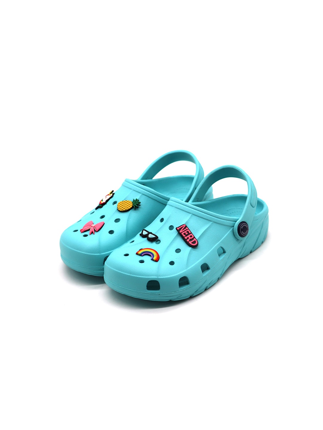 

Red Tape Kids Rainbow Applique Croslite Clogs, Blue