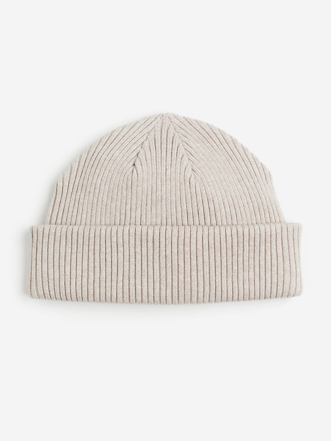 

H&M Men Rib-Knit Hat, Beige
