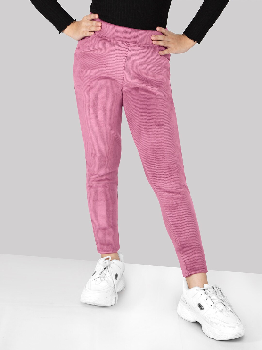

Naughty Ninos Girls Skinny Fit Jeggings, Pink