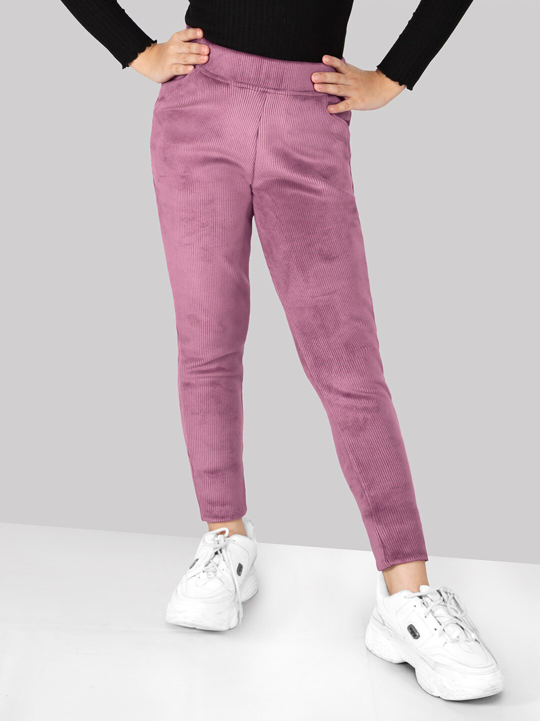 

Naughty Ninos Girls Skinny Fit Jeggings, Mauve