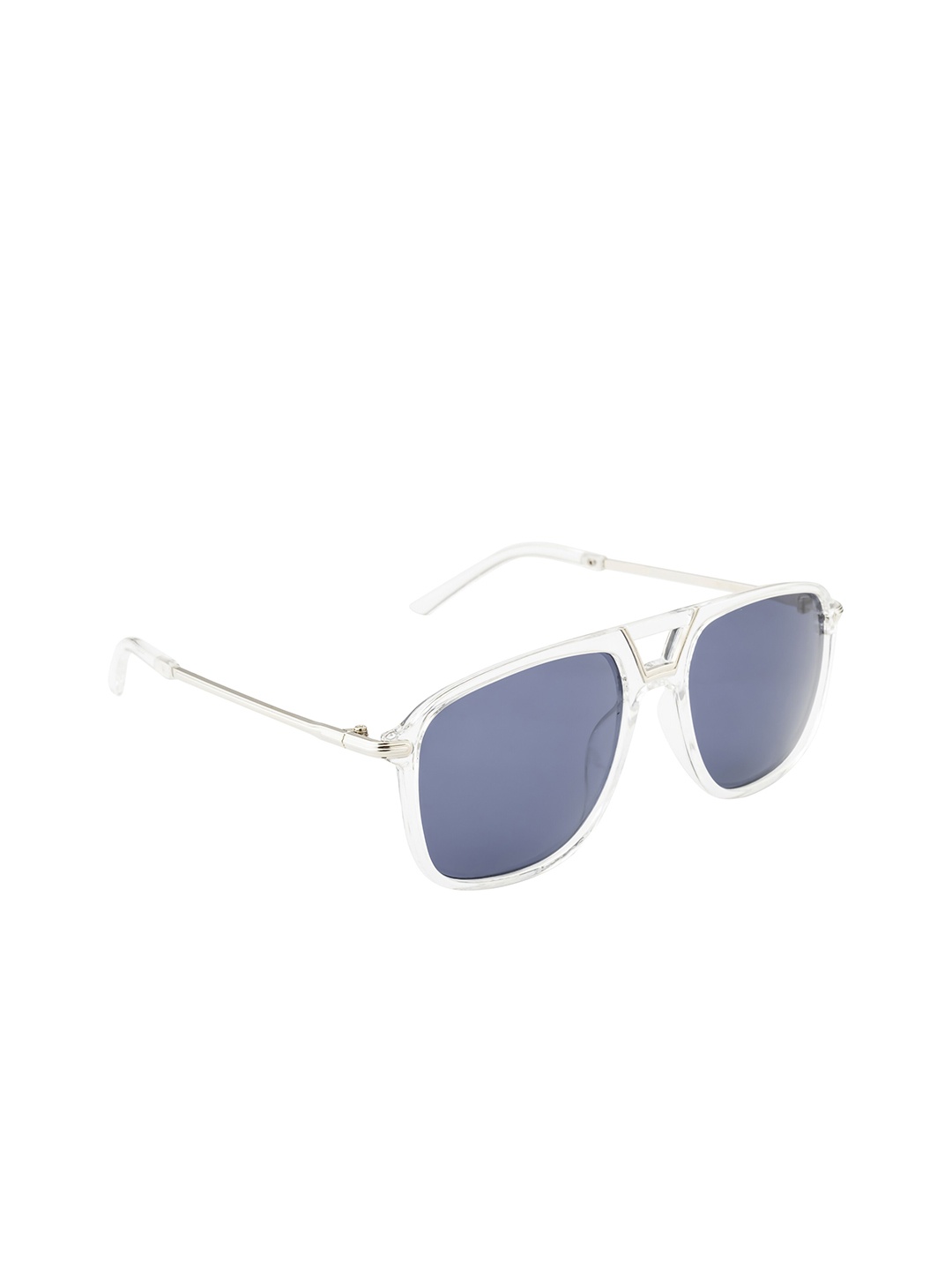 

Mast & Harbour Unisex Square Sunglasses UV Protected Lens With Hard Case, Grey