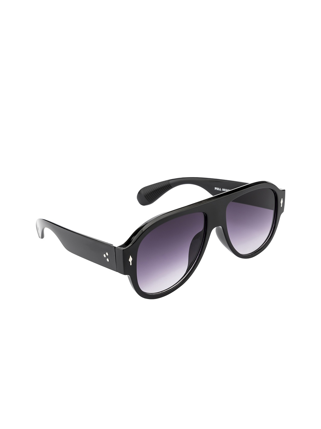 

Mast & Harbour Unisex Grey Lens & Black Aviator Sunglasses with UV Protected Lens