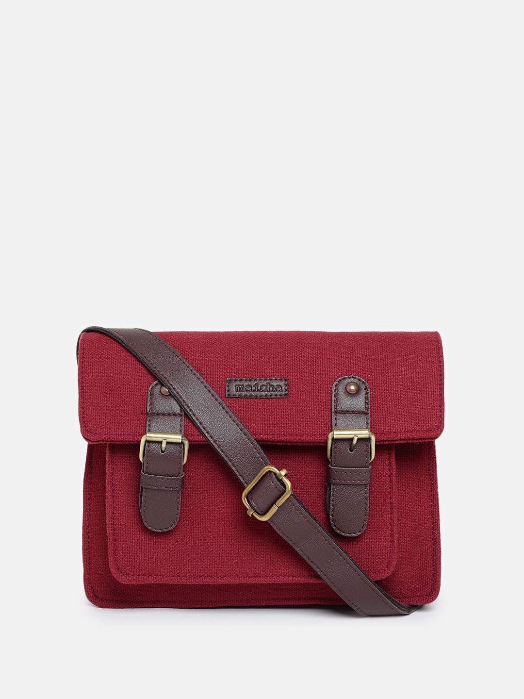 

Maisha Structured Satchel Bag, Red