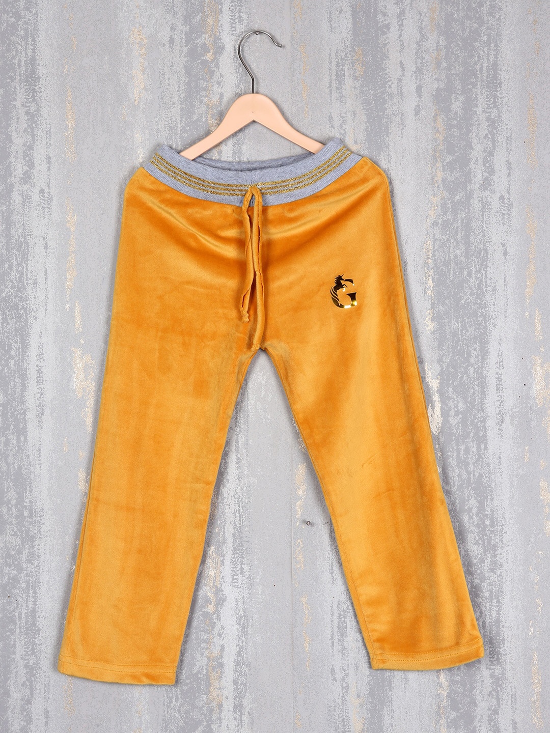 

Albion Girls Velvet Track Pant, Mustard
