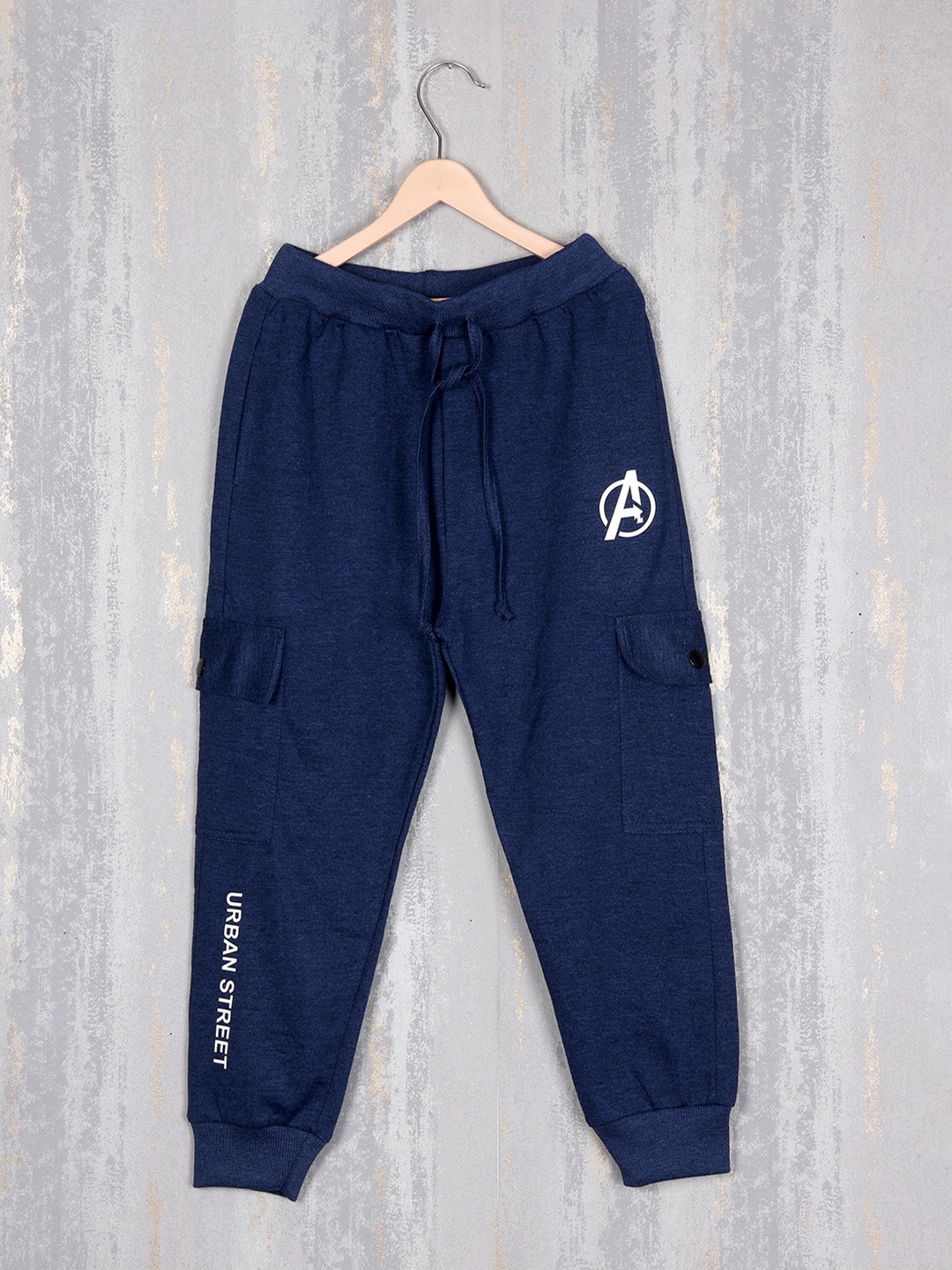 

Albion Girls Regular Fit Mid-Rise Pure Cotton Joggers, Blue