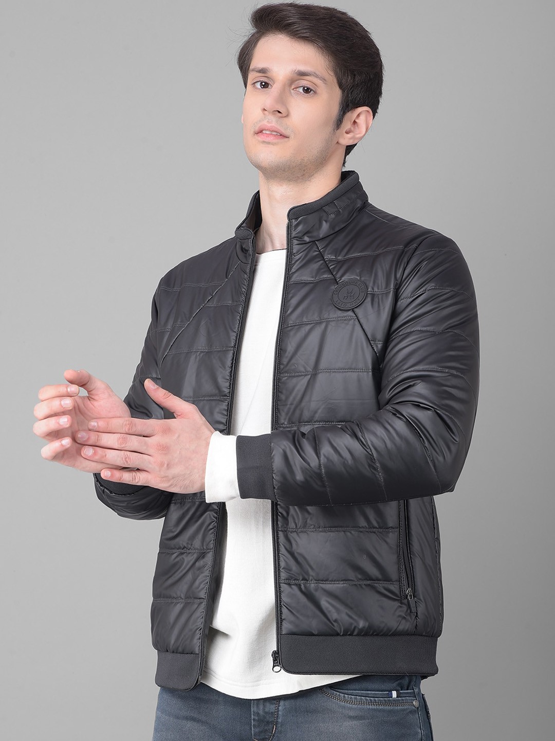 

Crimsoune Club Stand Collar Padded Jacket, Black
