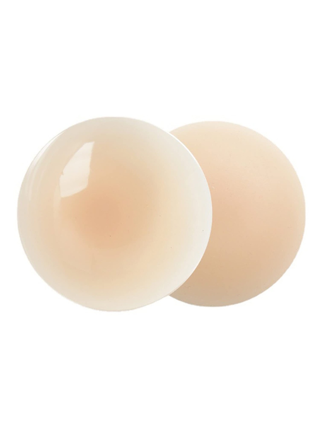 

Krelin Pack Of 2 Reusable Adhesive Invisible Nipple Covers, Beige