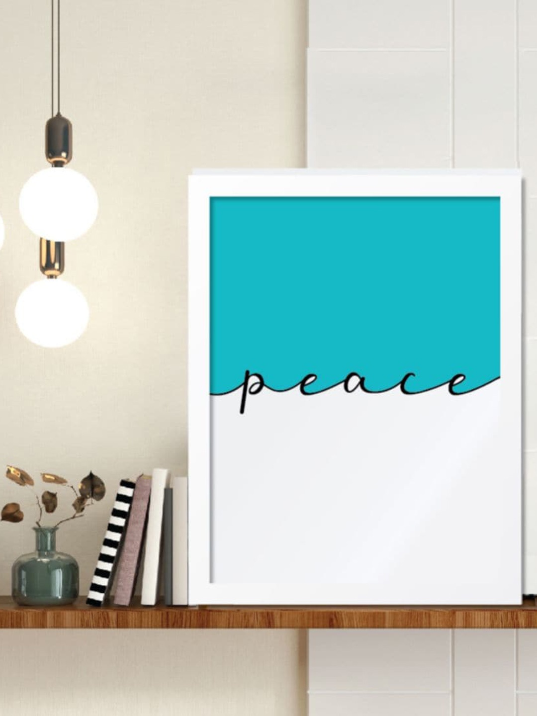 

Gathari Blue Peace Printed Motivational Photo Frame