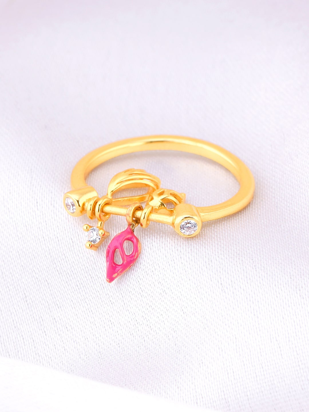 

GIVA Gold-Plated Sterling Silver Adjustable Finger Ring