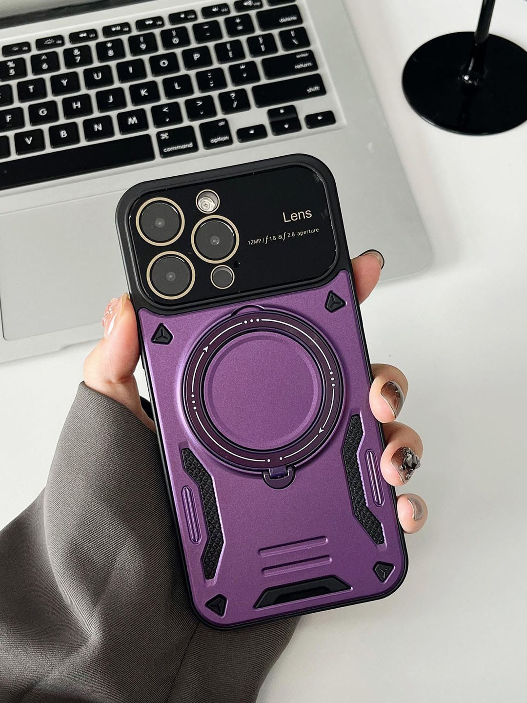 

TREEMODA iPhone 14 Pro Max Magsafe Back case, Purple
