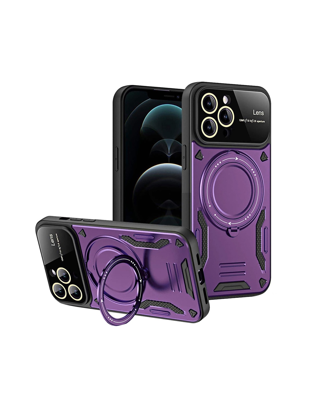 

TREEMODA iPhone 15 MagSafe Back case, Purple