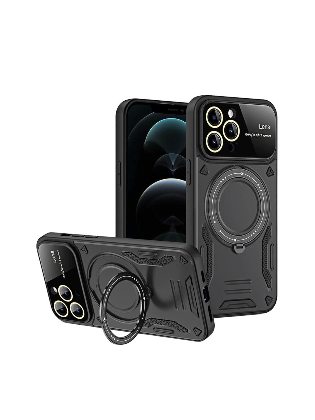 

TREEMODA iPhone 15 Pro MagSafe Back case, Black