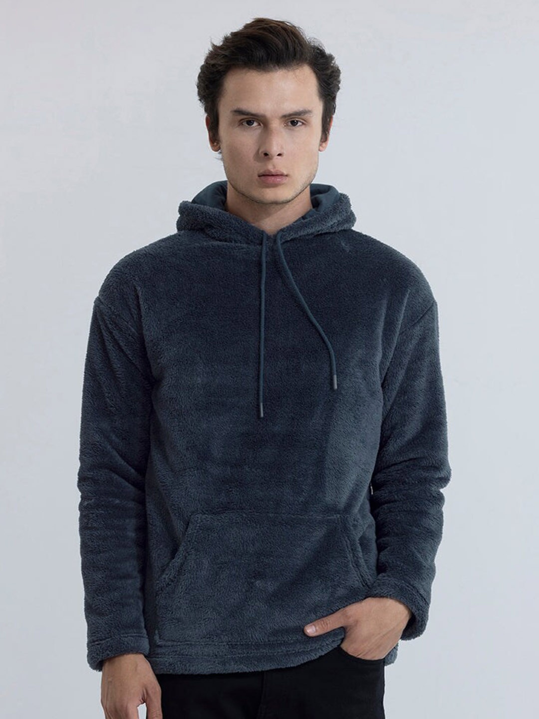 

Snitch Hooded Cotton Sweatshirt, Blue