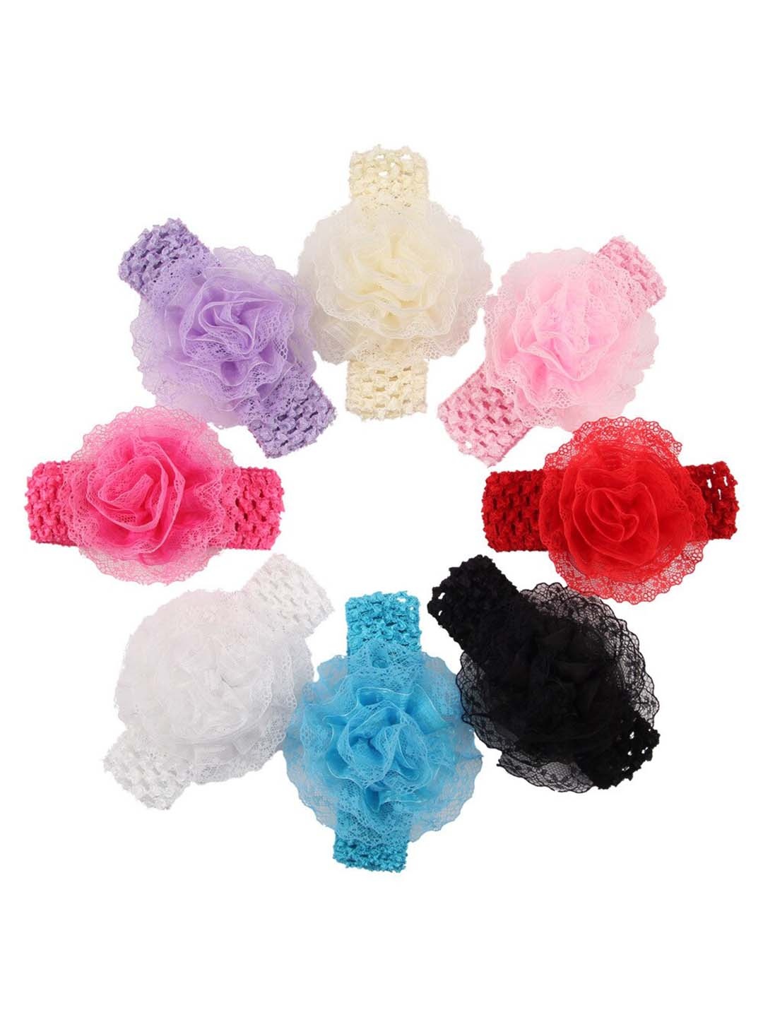 

FIMBUL Set Of 6 Floral Hairband, Purple