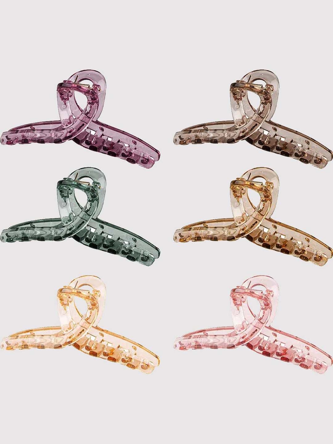 

FIMBUL Set of 6 Claw Clips, Pink
