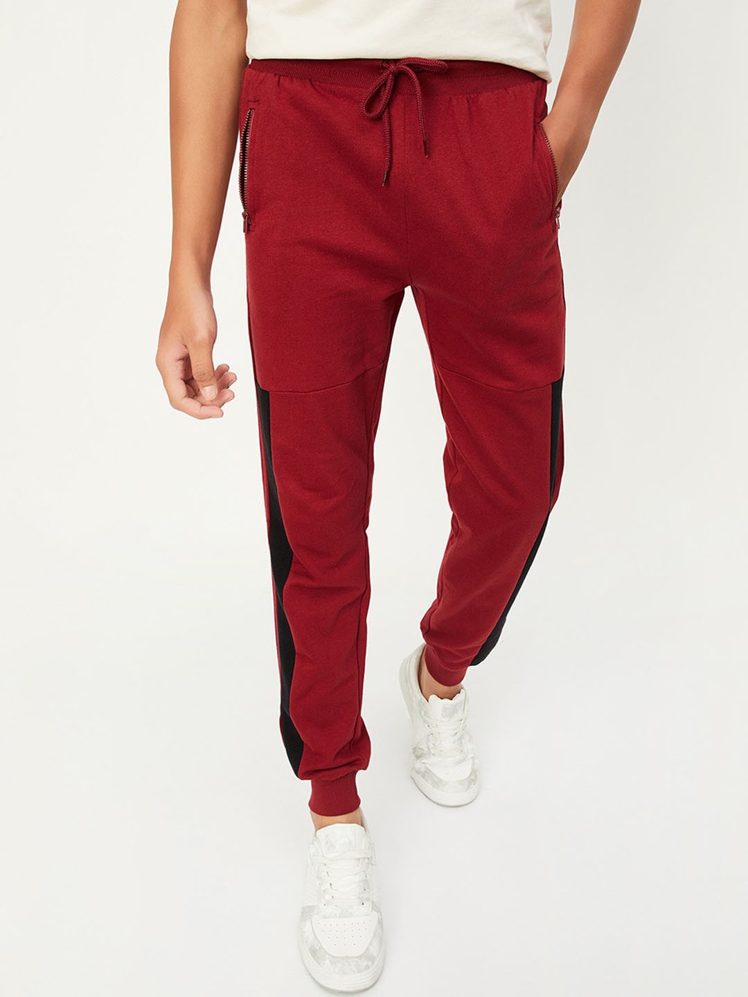 

max Boys Pure Cotton Joggers, Maroon