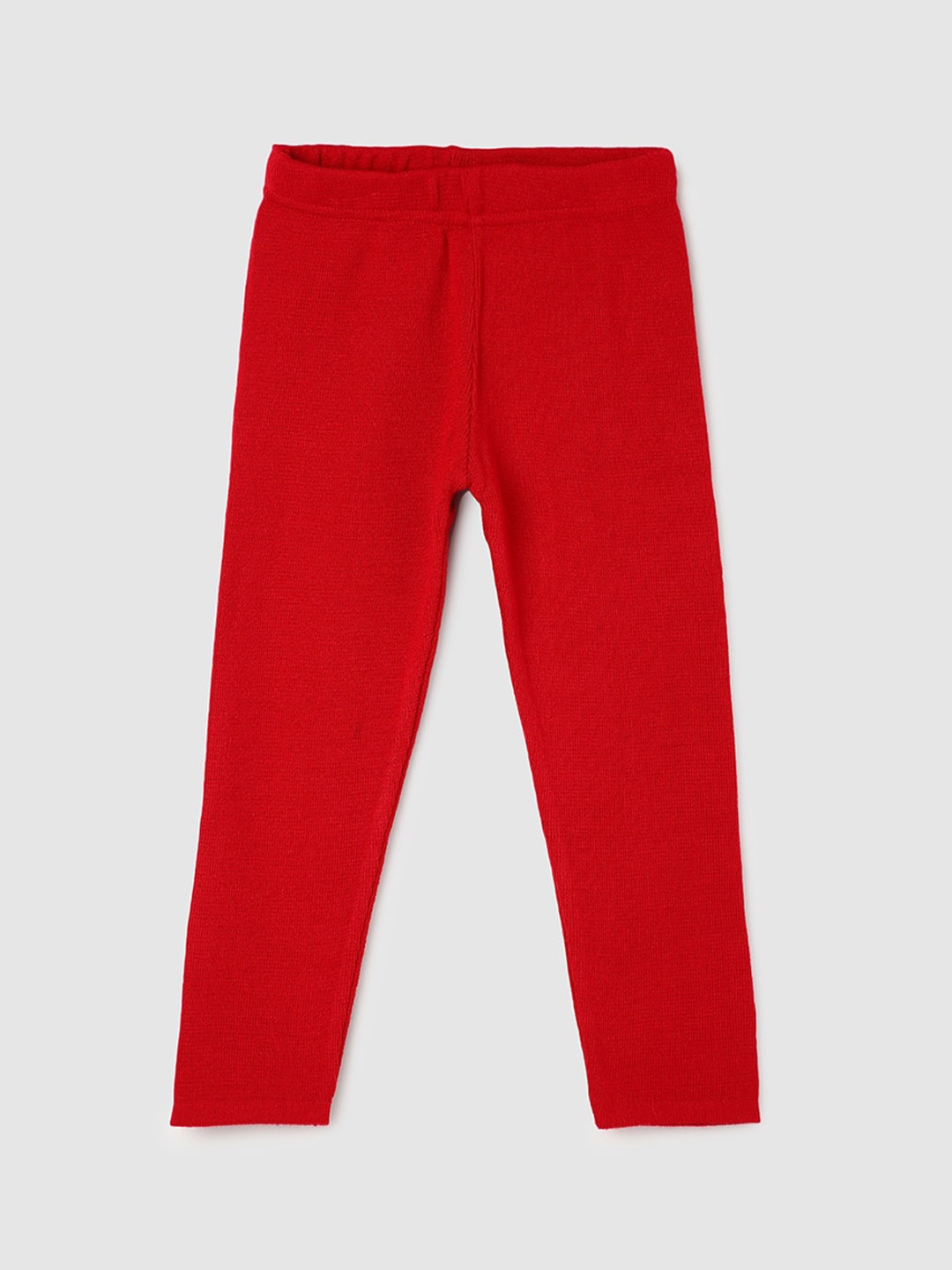 

max Girls Mid-Rise Acrylic Regular Fit Track Pants, Red