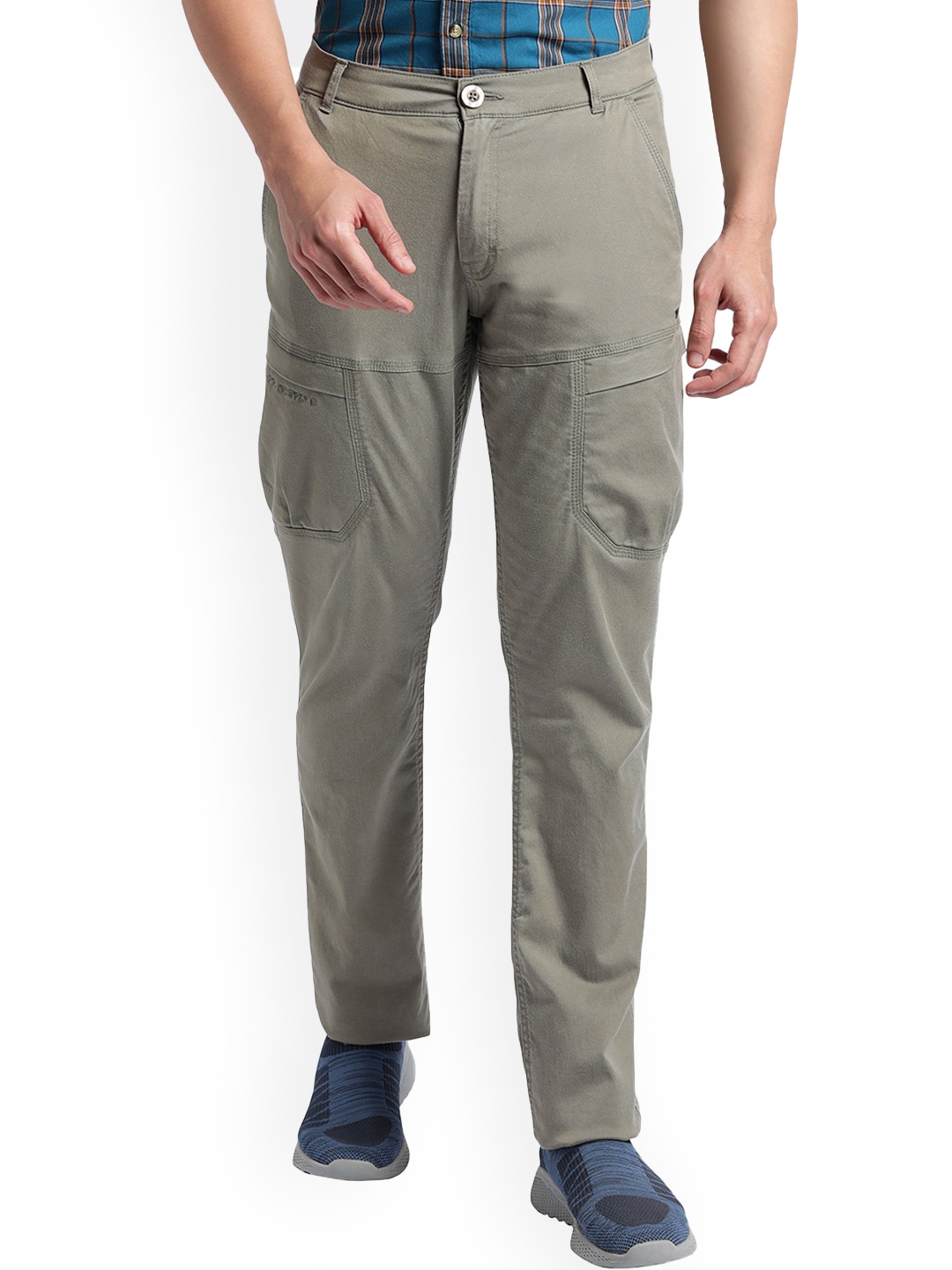 

Wildcraft Men Relaxed Mid Rise Cargos, Olive