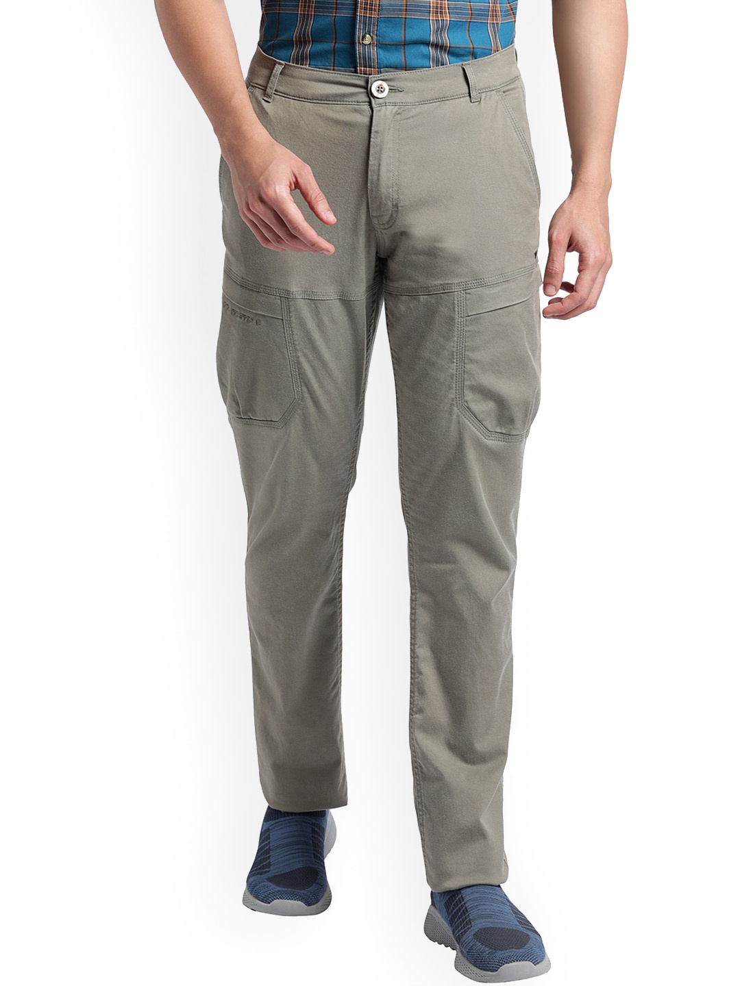 

Wildcraft Men Relaxed Mid Rise Cargos, Olive