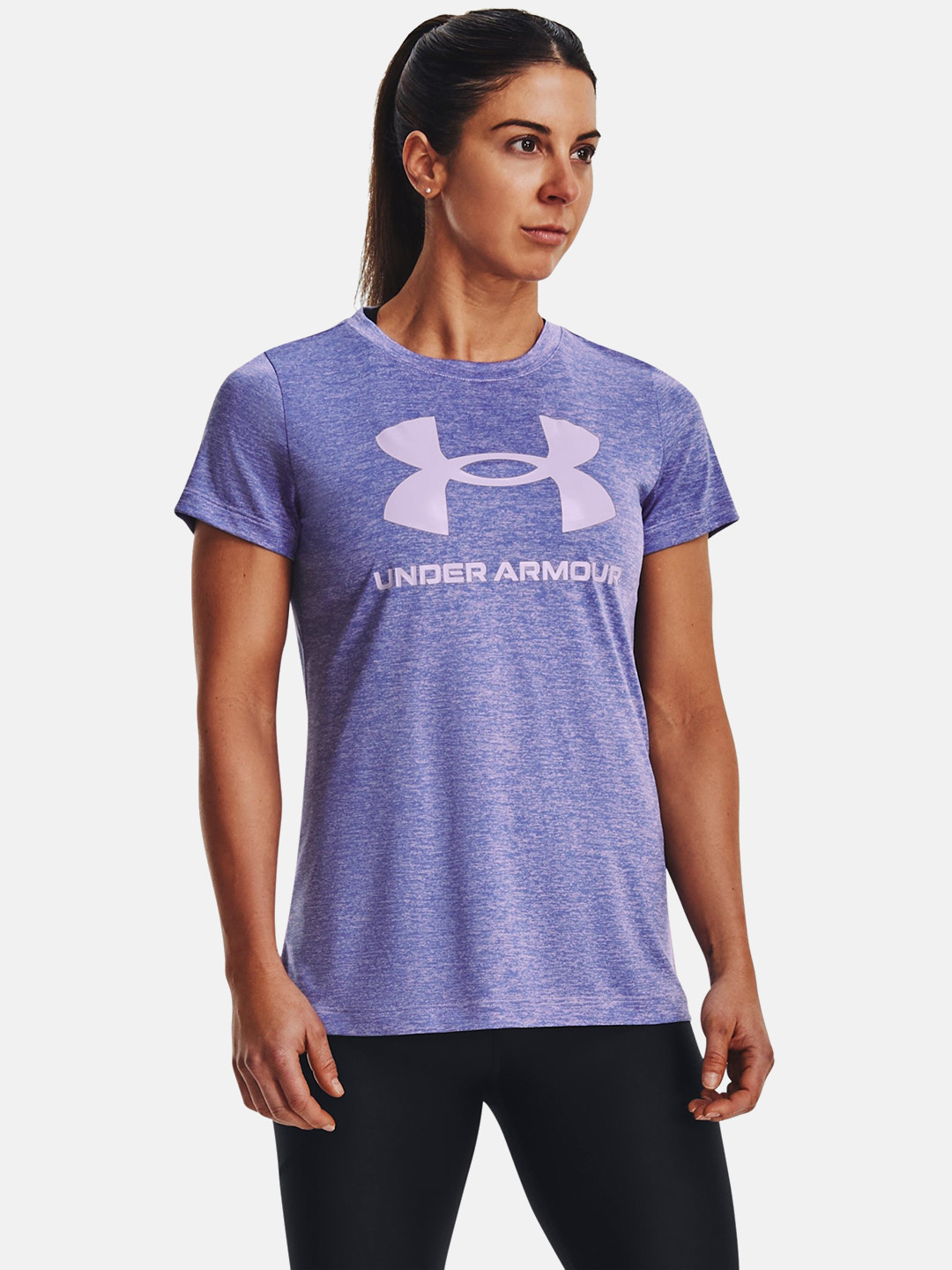 

UNDER ARMOUR Brand Logo Printed SSC Twist T-shirt, Purple